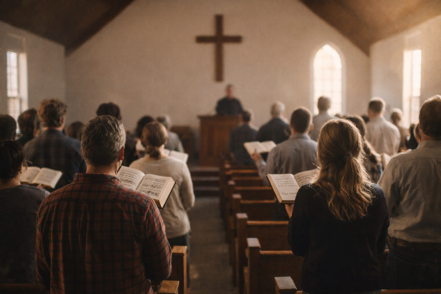 Warm, reverent image of an open Bible, cross, communion cup, and bread, representing simple, Scripture-regulated worship. This image accompanies an article examining whether Ash Wednesday is biblically prescribed or a later church tradition. The focus is on the Regulative Principle of Worship, the sufficiency of Scripture, and the call to worship God according to His revealed will rather than human invention.